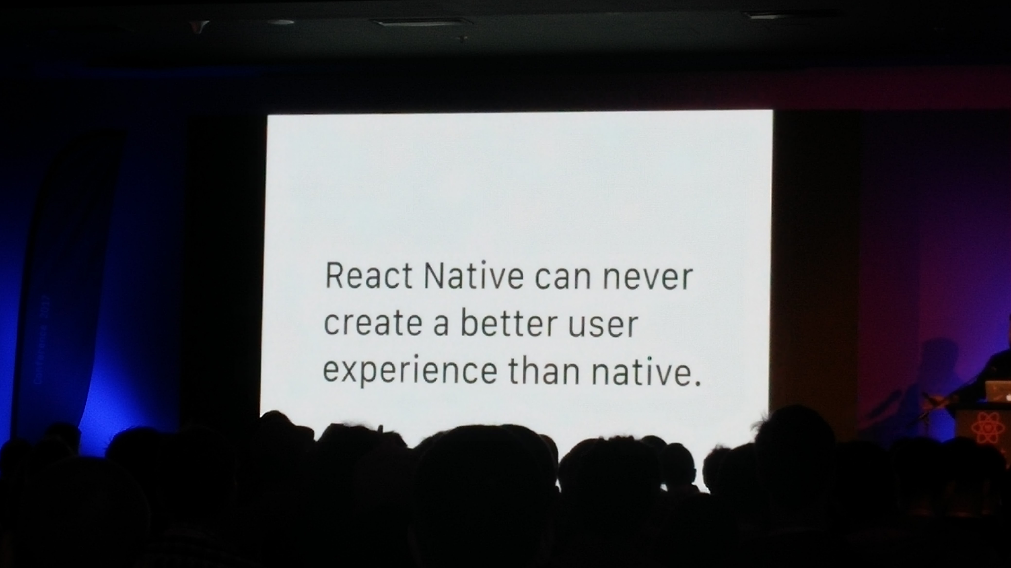 React Native can never be better than native
